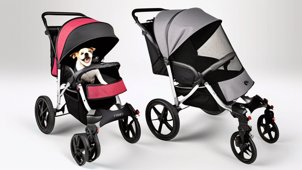 Elevon Pet Stroller Vs Pet Gear No-Zip Happy Trails Pet Stroller