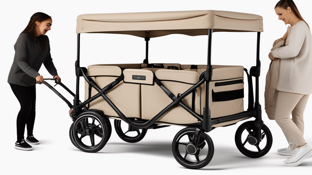 Wonderfold X4 Quad Stroller Wagon - Best Wagon Stroller For Beach